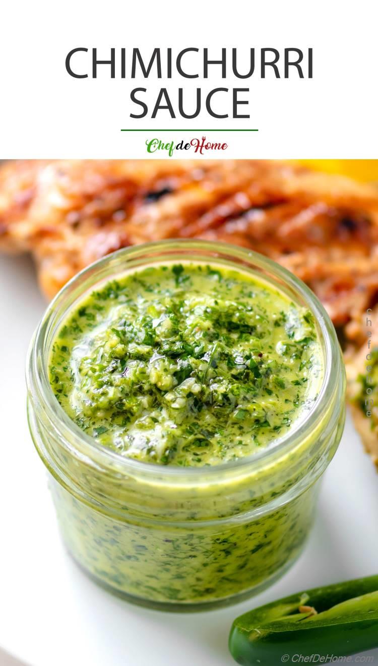 Chimichurri - Chimmichuri Sauce Recipe | ChefDeHome.com