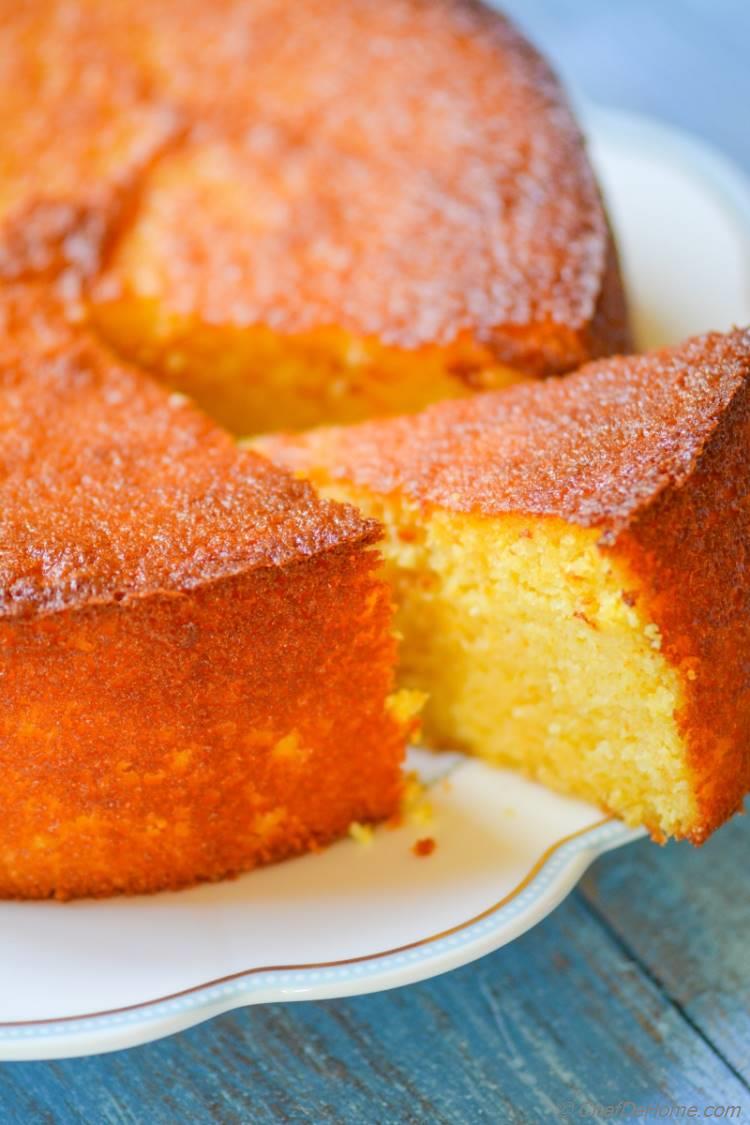 Moist, gluten free, citrus-y clementine cake. An easy recipe and a beautiful cake!