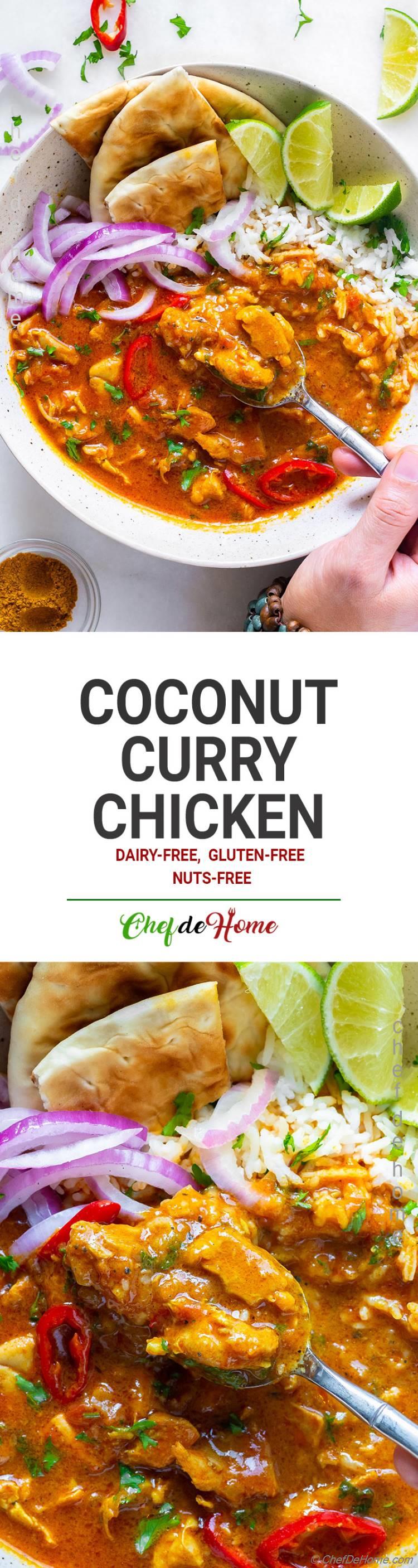 Easy and Delicious Coconut Curry Chicken 