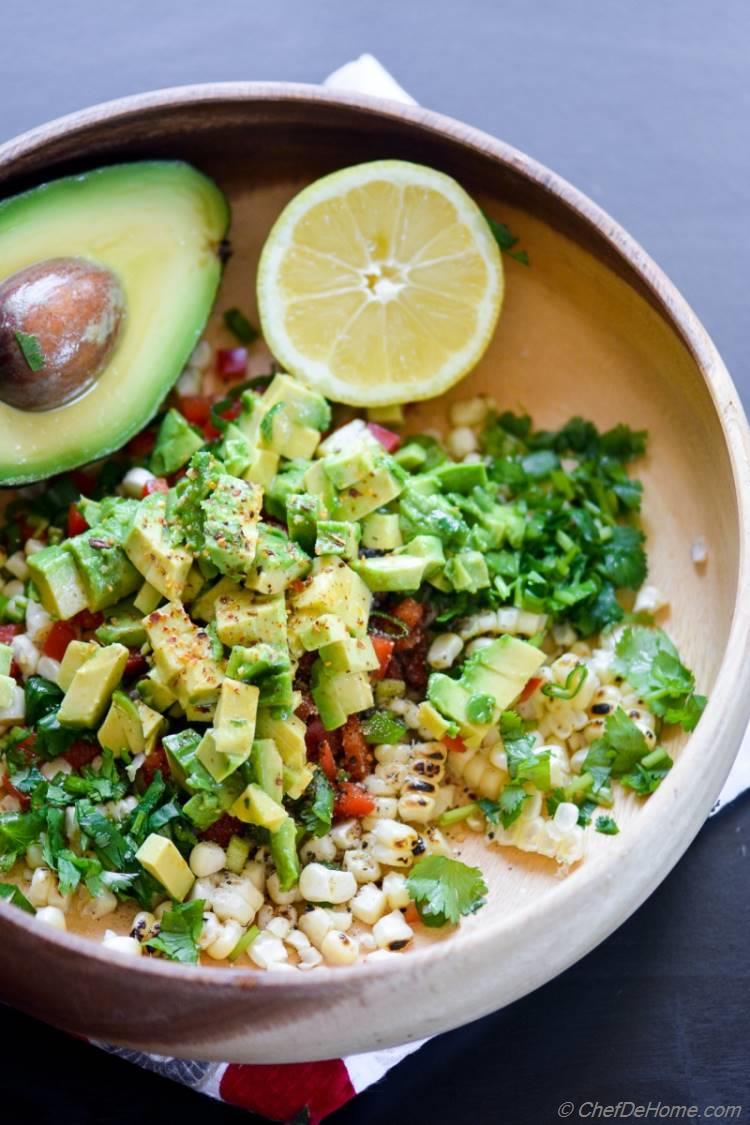 CPK Roasted Corn Avocado Guacamole | chefdehome.com