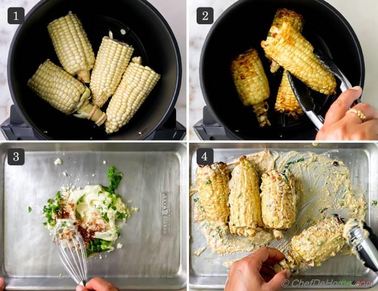 Cooking Corn On The Cob in Air Fryer