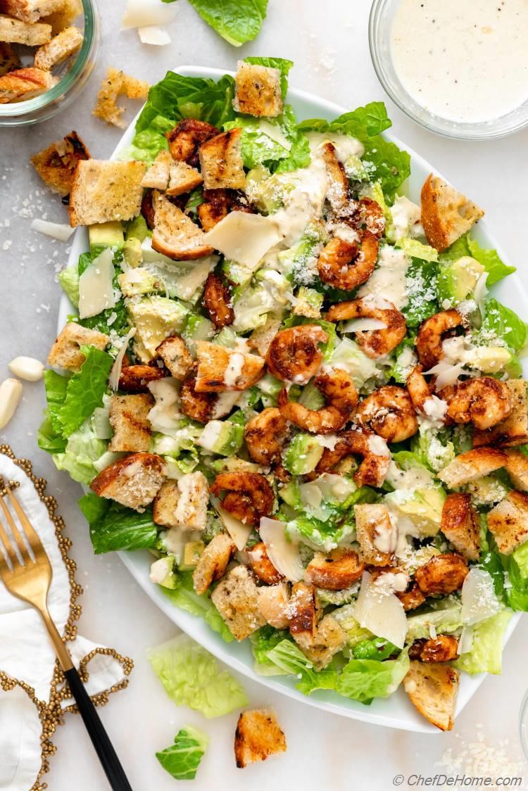 Caesar Salad with Grilled Croutons