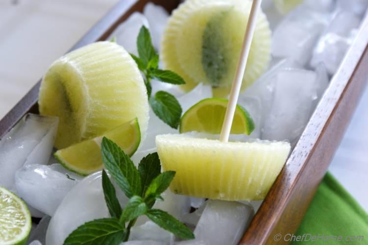 Cucumber Lime Ice Pops