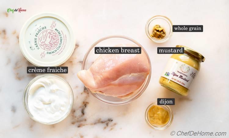Main Ingredients for Chicken Dijon