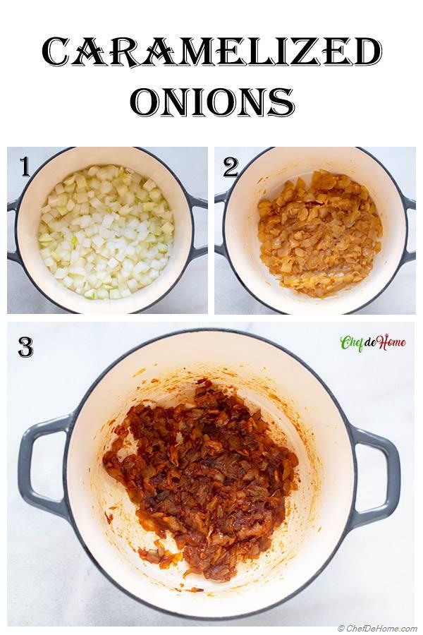 How to caramelize onion for French Onion Dip