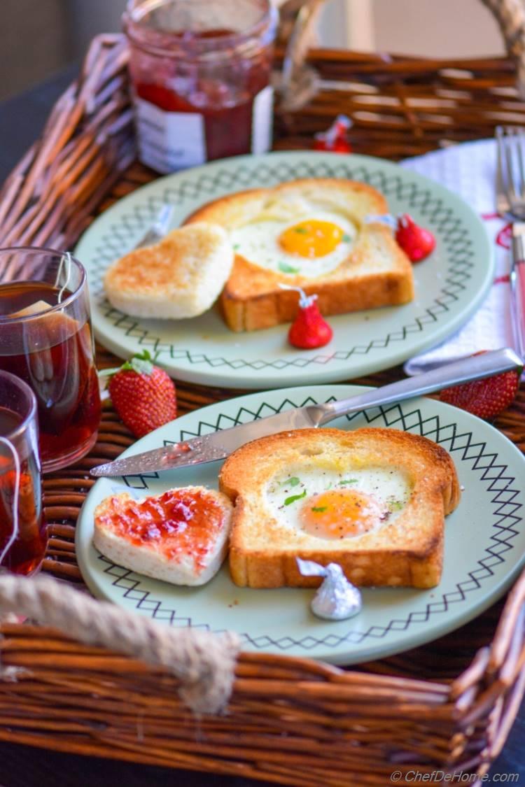 Easy and Heart-warming Breakfast for Two on Valentines Day