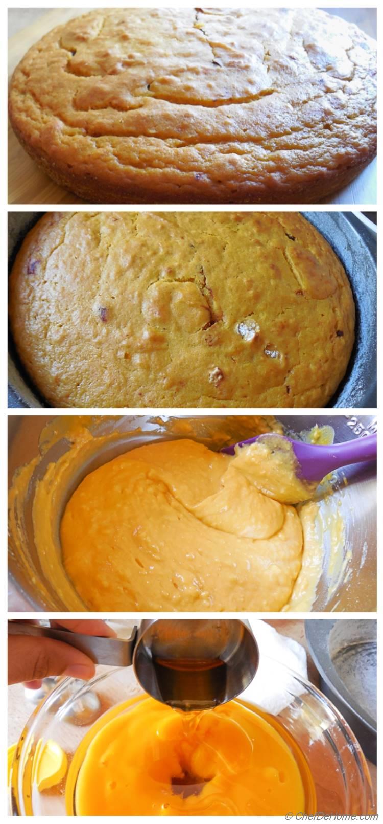 Moist Egg-Less Vegan Mango Cake