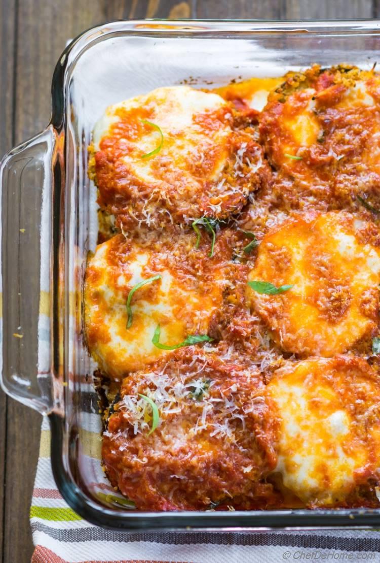 Vegetarian Eggplant Parmesan Lasagna | chefdehome.com