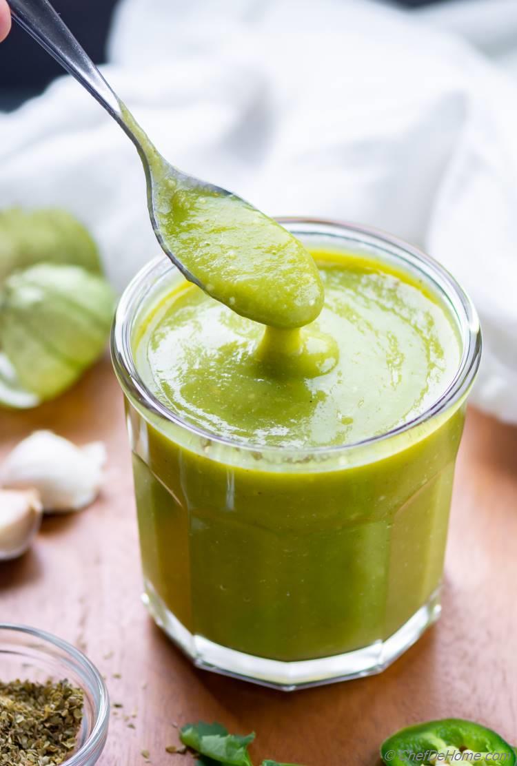 Homemade Verde Enchilada Sauce