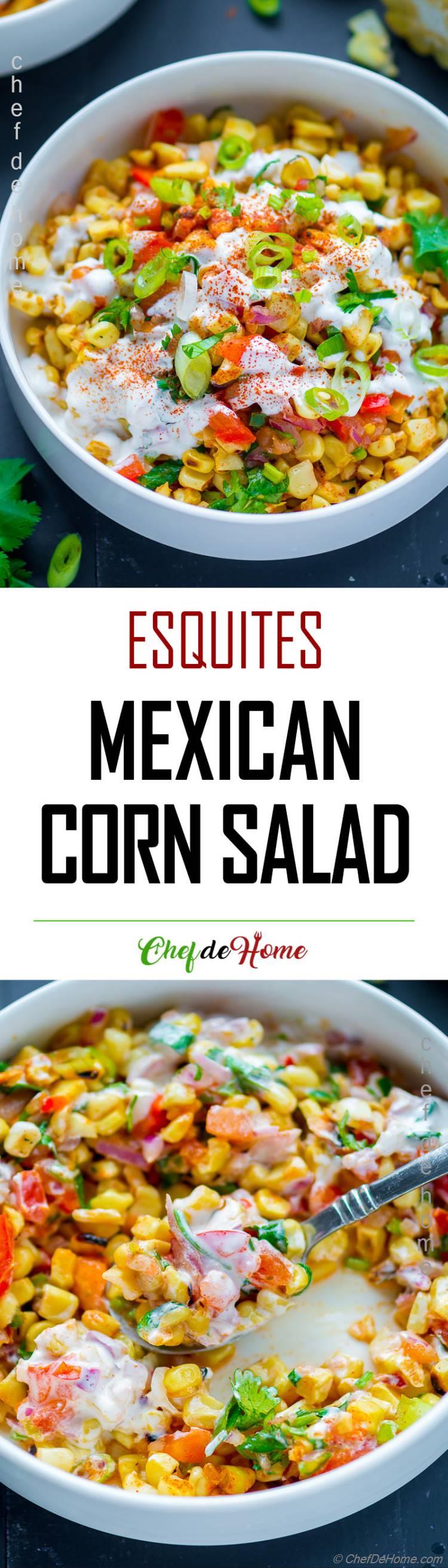 Mexican Corn Salad Esquites Recipe