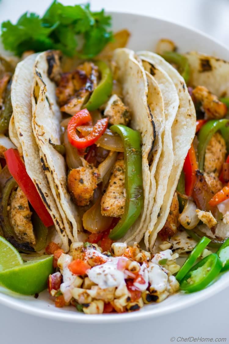 Easy Chicken Fajitas the healthier Mexican food ever