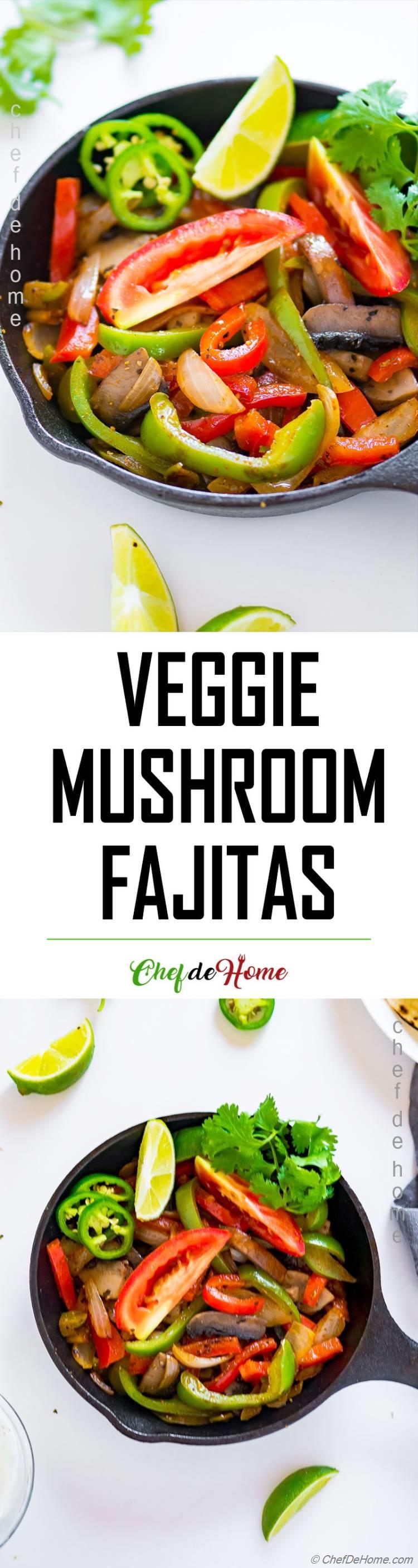 Veggie Fajitas with Homemade Fajita Seaosning