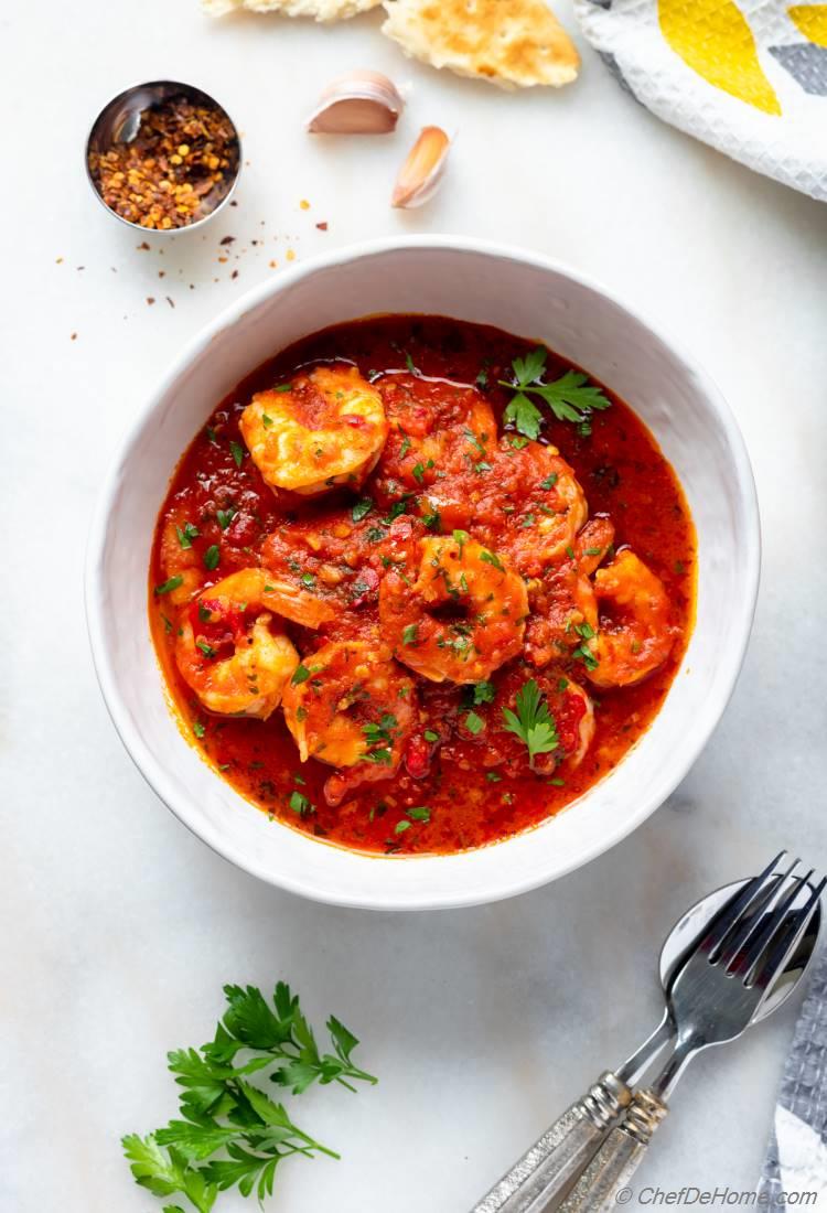 Shrimp with Spicy Tomato Sauce