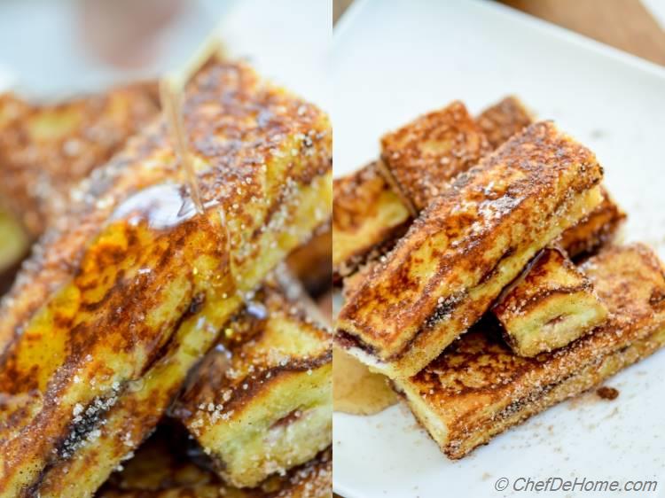 Stuffed French Toast Bread Sticks | chefdehome.com