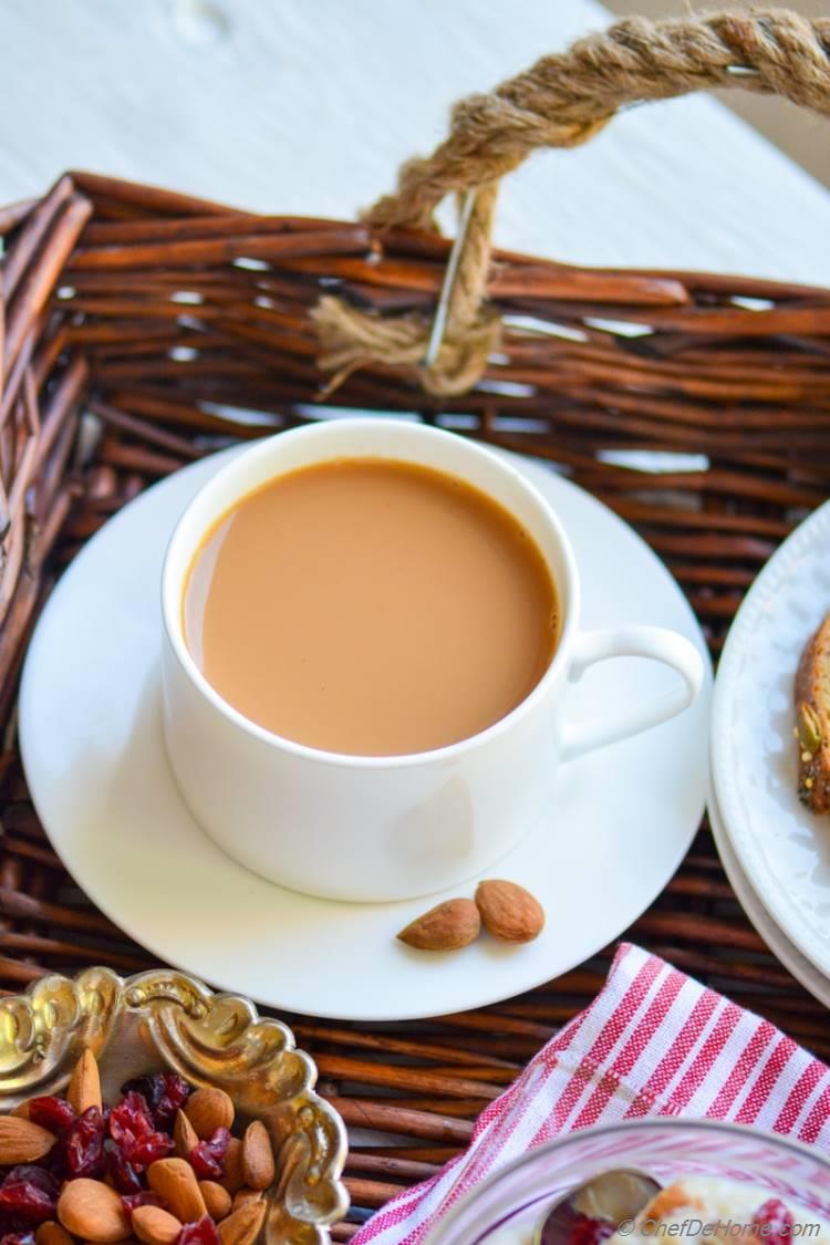 Spiced Ginger Chai Tea with Milk