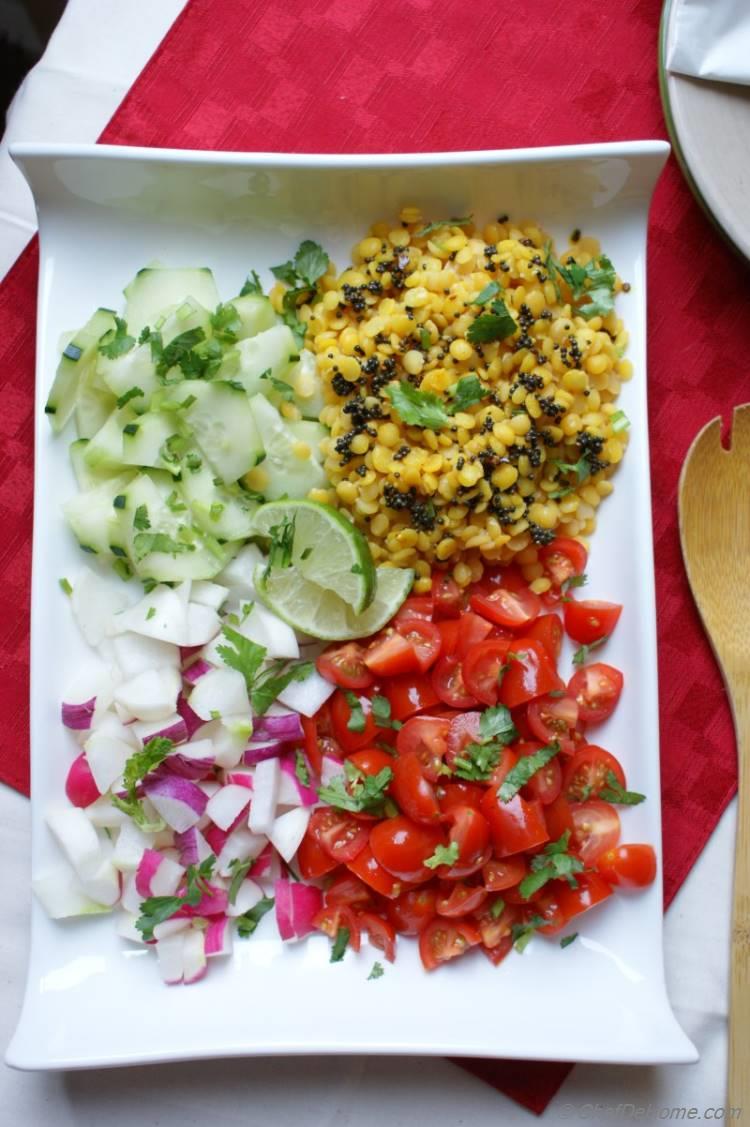 Masala Split Gram Dal Salad | chefdehome.com