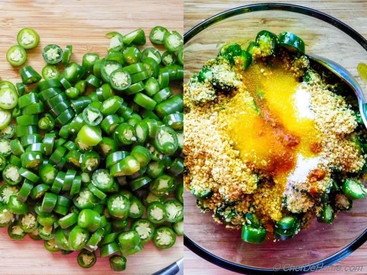 Making of Quick Indian Green Chili Pickle in mustard | Hari Mirch Ka Achaar | chefdehome.com