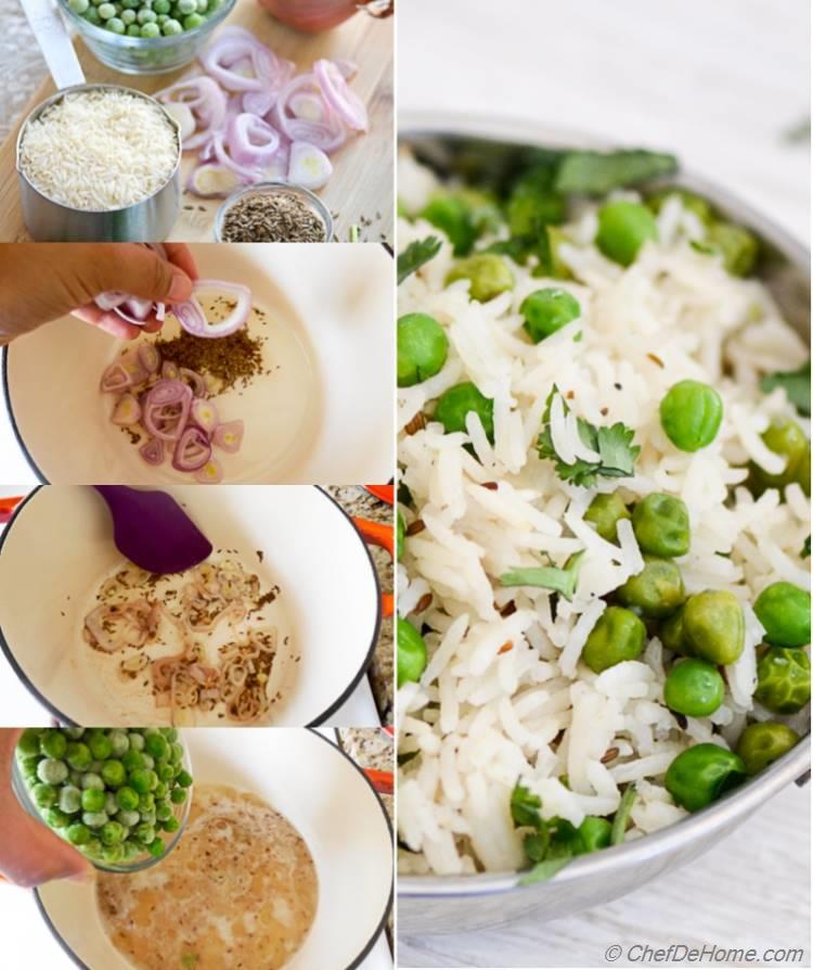 Easy Indian Green Pea Pilaf | chefdehome.com