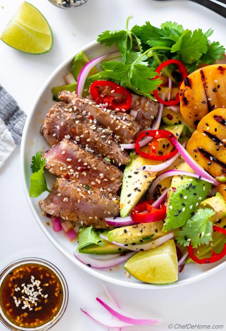 Grilled Tuna Steak Salad Recipe