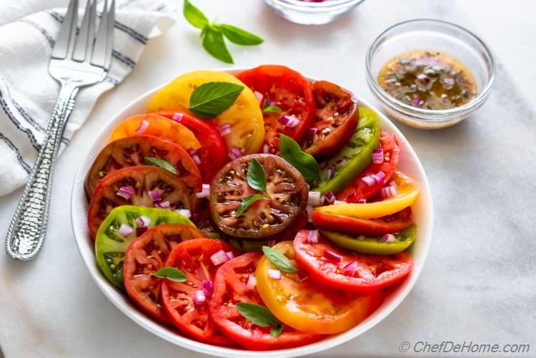 Fresh Heirloom Tomato Salad