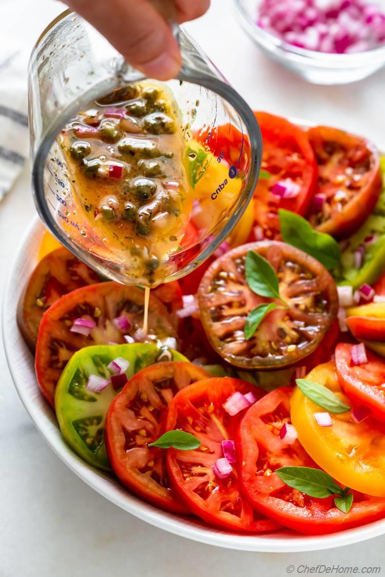 Heirloom Tomatoes Salad Dressing