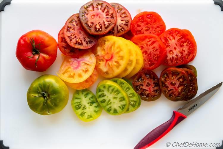Sliced Heirloom Tomatoes