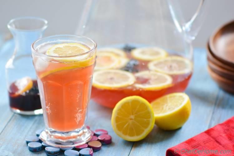 Sparkling Hibiscus Lemonade