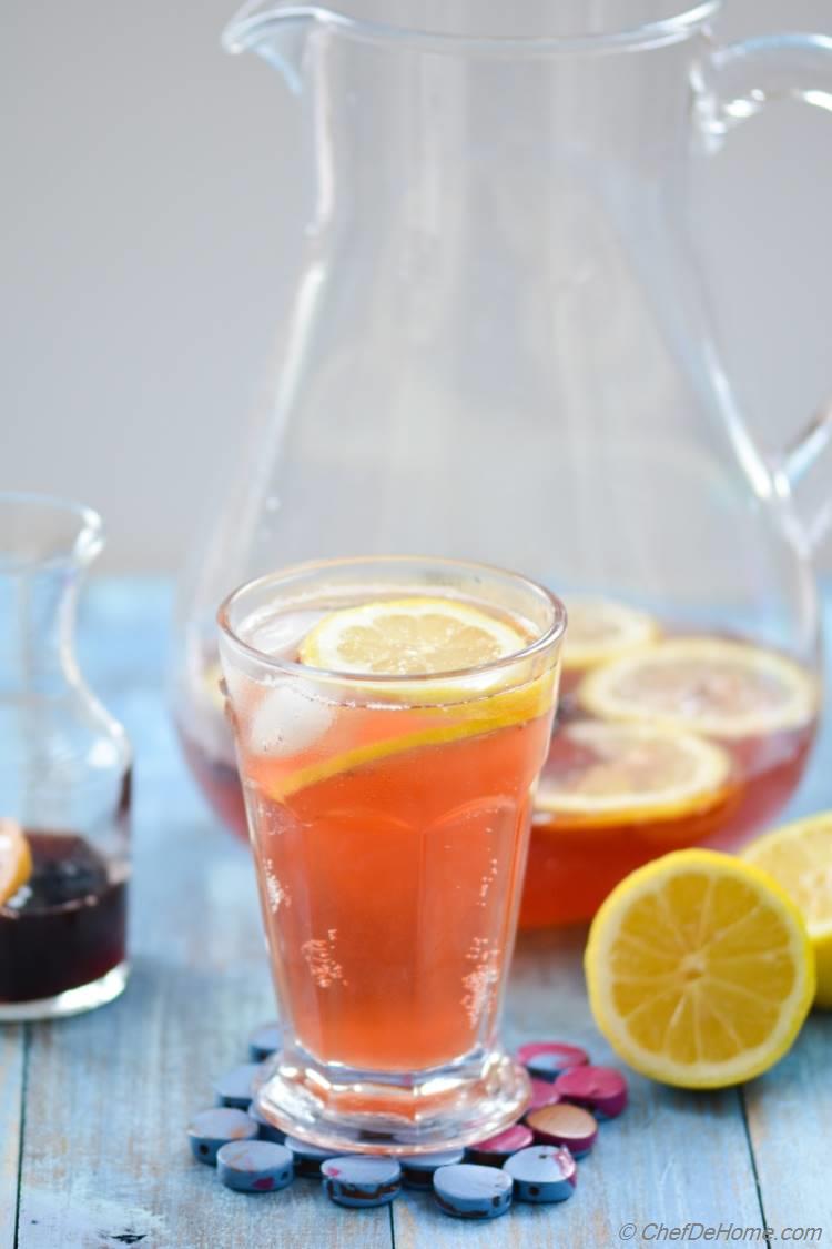 Sparkling Hibiscus Lemonade