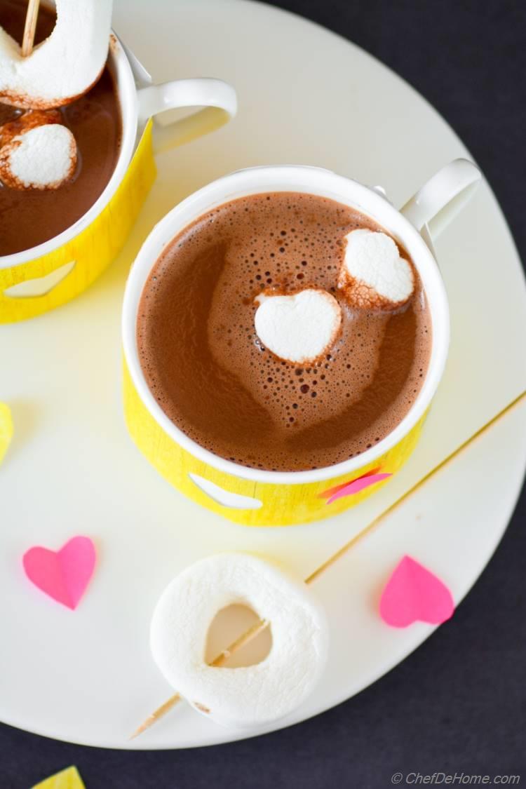 Skinny Hot Cocoa for Winter Weekend Brunch