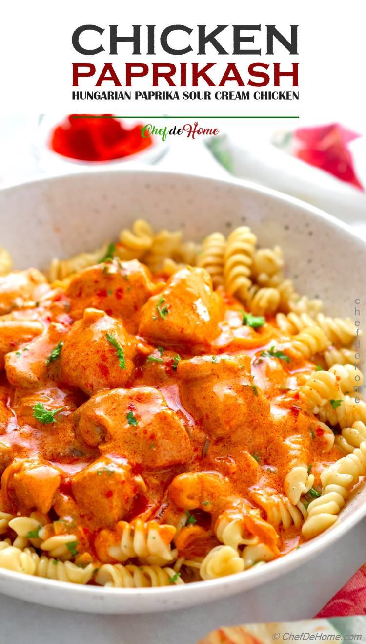 the best ever Chicken Paprikash Sauce