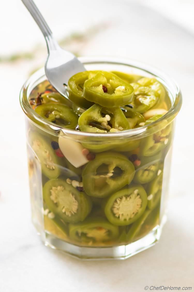 Canned or Refrigerated Day Old Pickled Jalapenos
