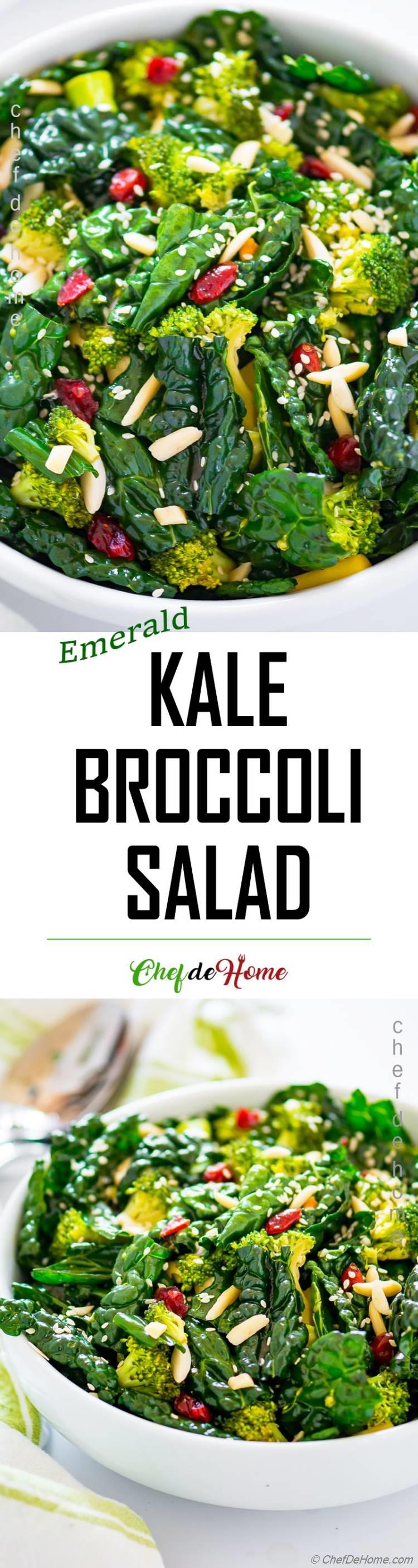 Healthy Kale Broccoli Salad