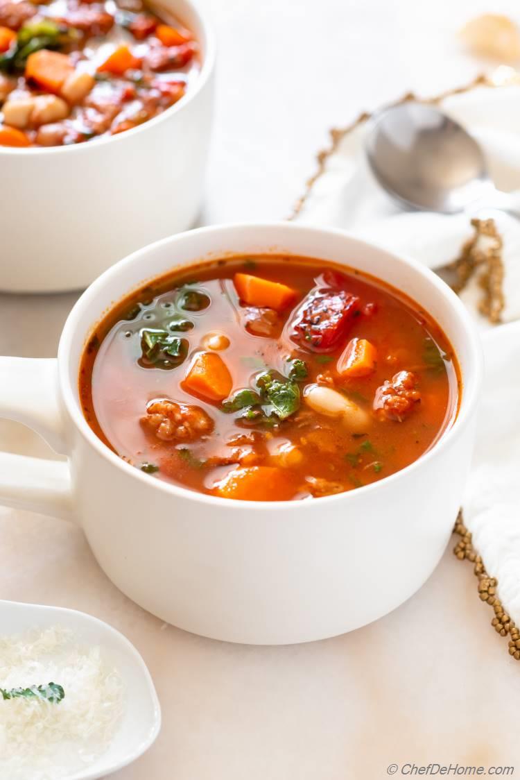 Sausage Soup with Italian Soup Broth