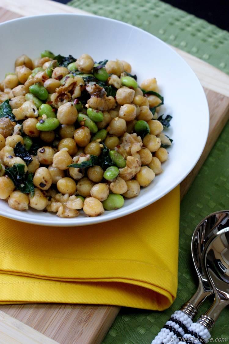 Chickpea Kale Glow Bowl (+ Lemon Tahini Dressing!) - Averie Cooks