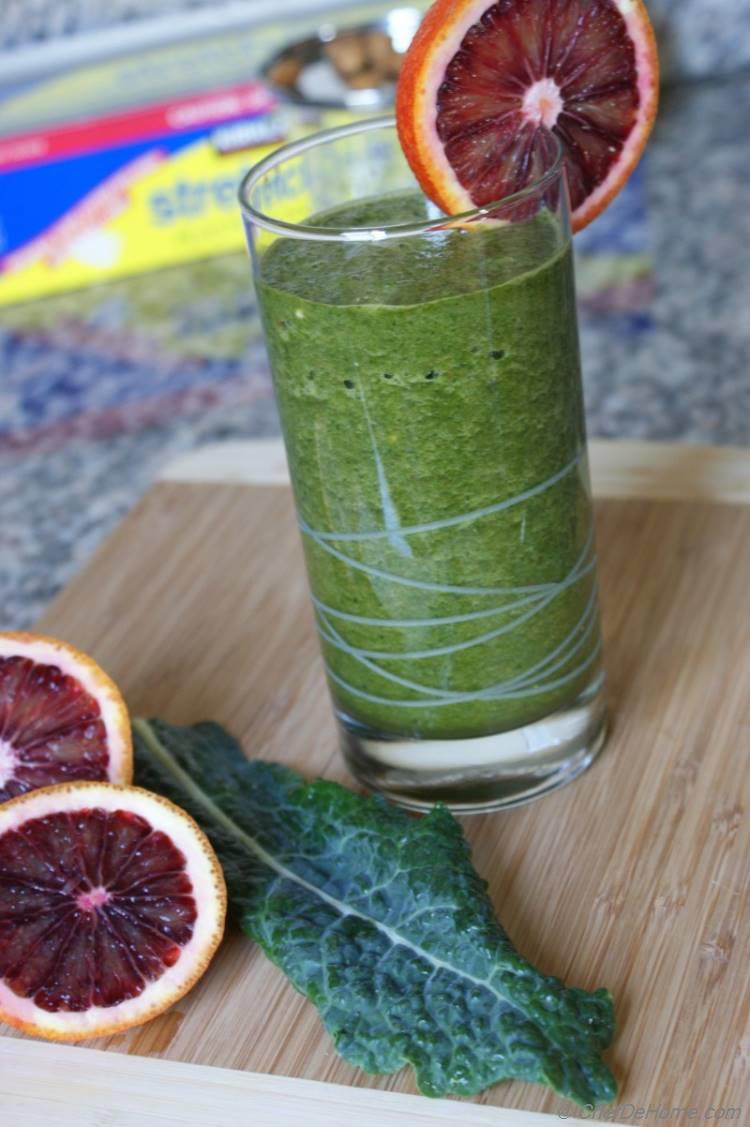 Kale Detox Smoothie with Blood Orange | chefdehome.com