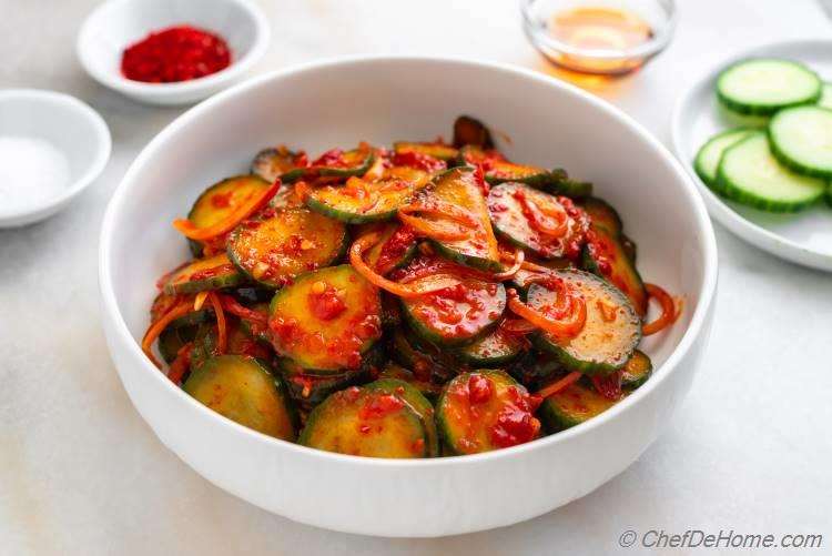 Spicy Cucumber Kimchi Recipe