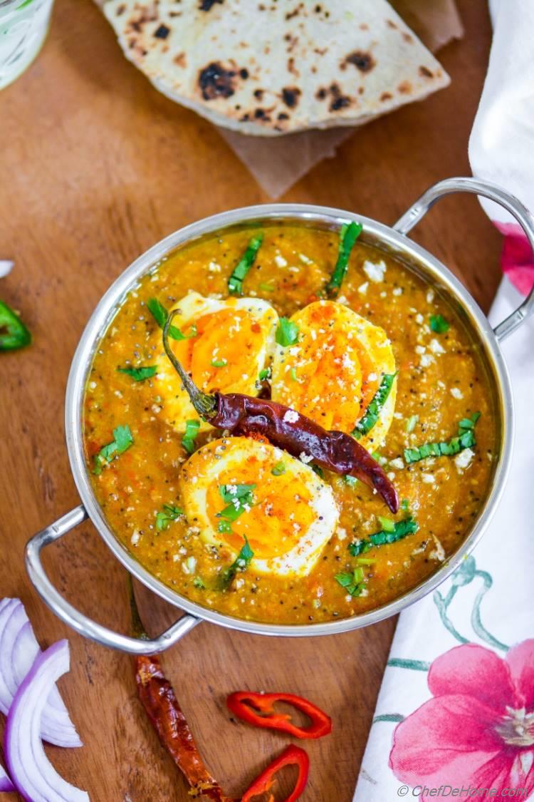 Easy Indian Kolhapuri Egg Curry | chefdehome.com