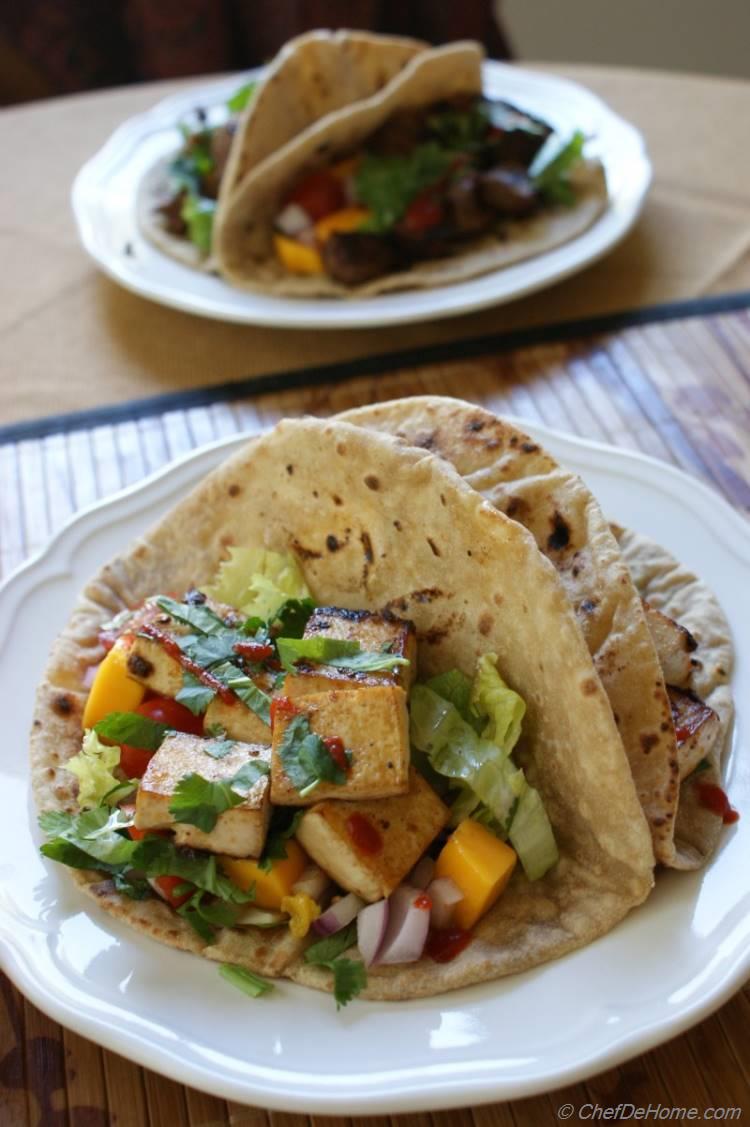 Vegan BBQ Tofu Tacos Recipe