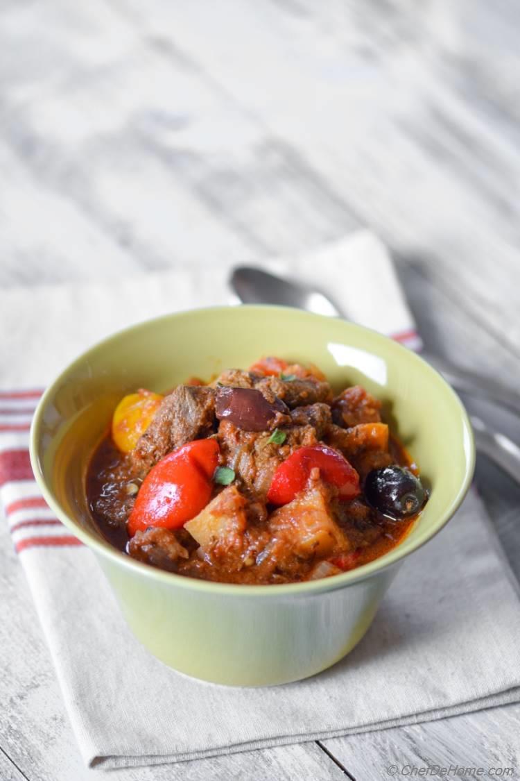 Warm and Comforting, hearty Lamb and Potato Stew