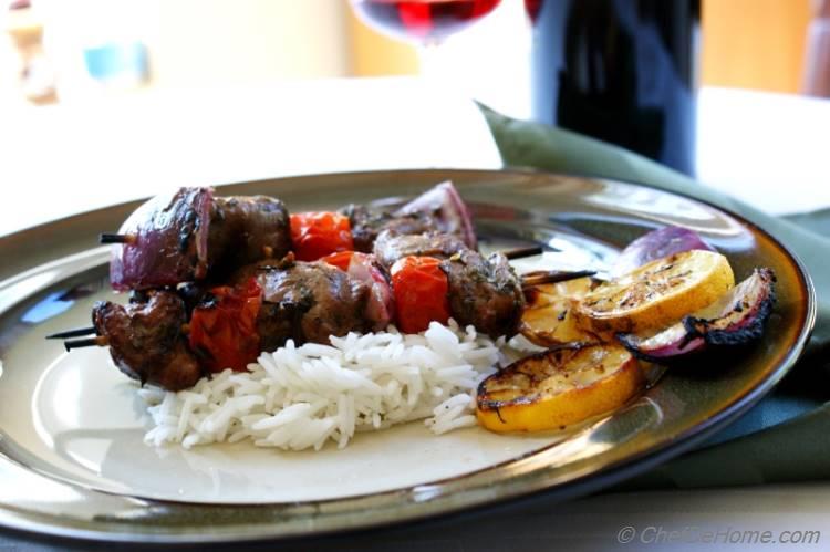 Lemon Herb Lamb Skewers