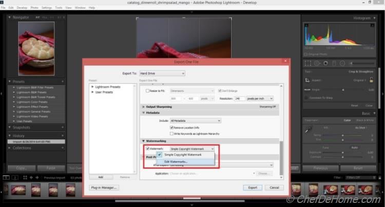 Tutorial - Adding Watermark to Pictures in Adobe Lightroom
