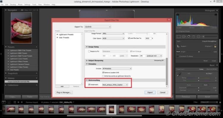 Tutorial - Adding Watermark to Pictures in Adobe Lightroom