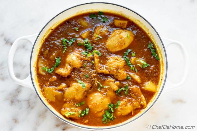 Cooked Chicken Curry Cape Malay