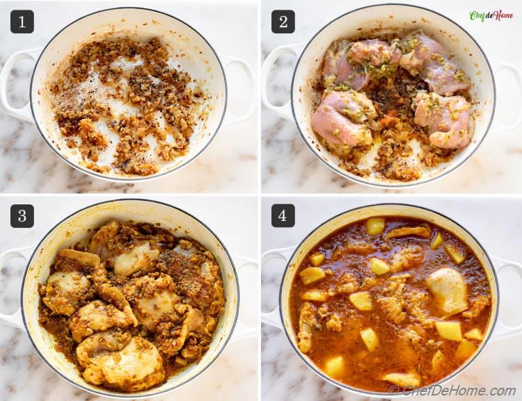 Steps for Cooking Cape Malay Chicken Curry