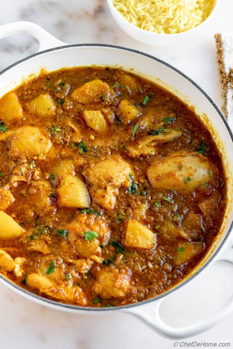 Cape Malay Chicken Curry with Potatoes 