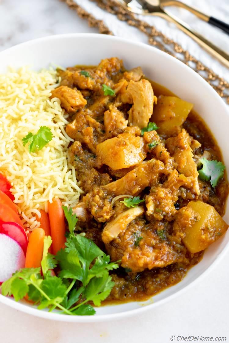 Rice with Chicken Curry Cape Malay