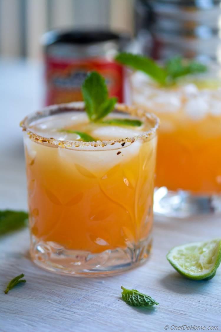 Refreshing with little heat of Adobo - Orange Adobo Margarita for Cinco De Mayo party | chefdehome.com