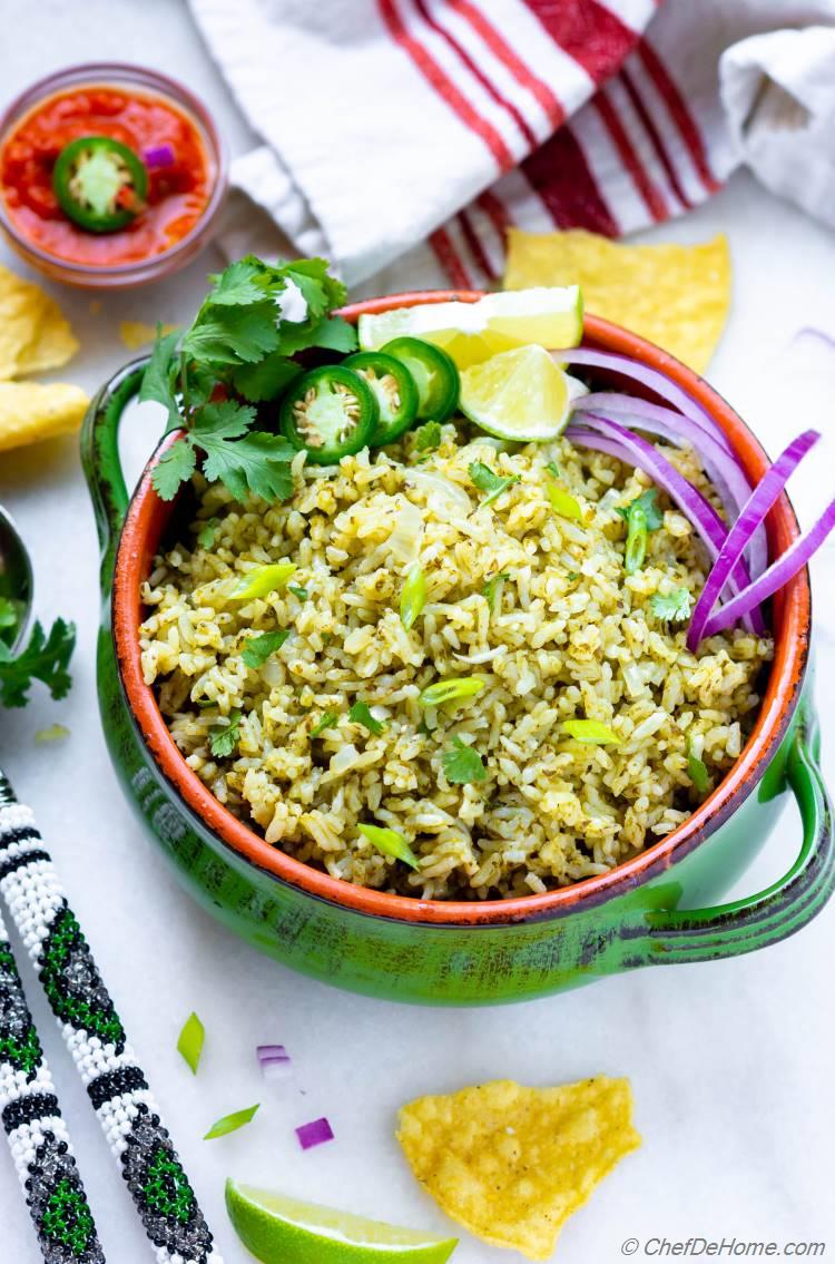 Mexican Green Rice Recipe