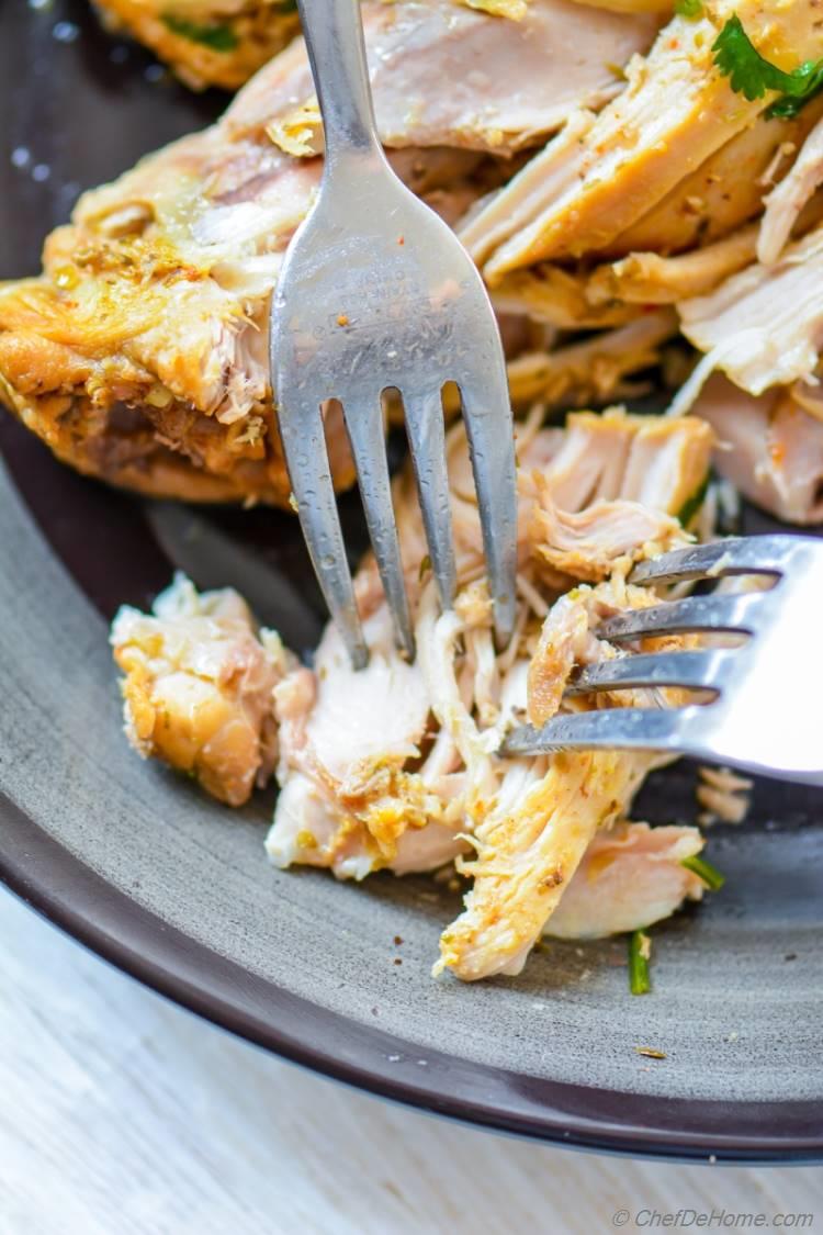 Pull Apart Tender Juicy Cuban Mojo Chicken Fill in tacos or serve with rice A clean and flavorful chicken dinner all prepared in slow cooker | chefdehome.com