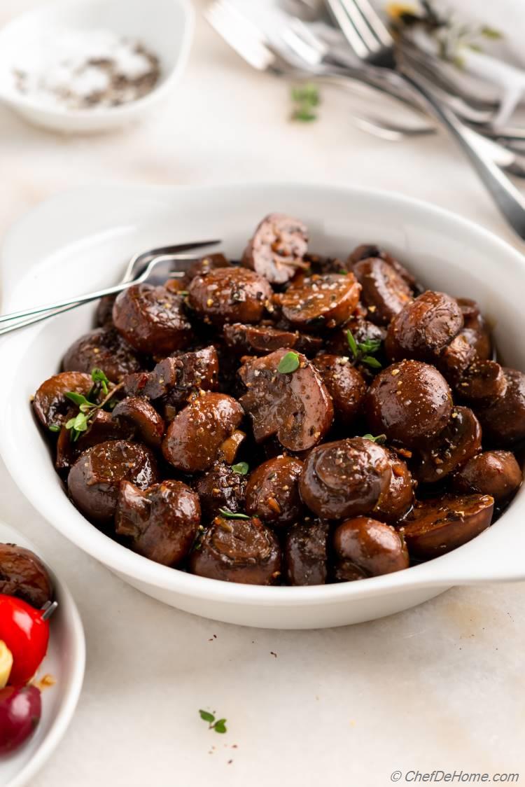 Marinated Mushrooms with Balsamic